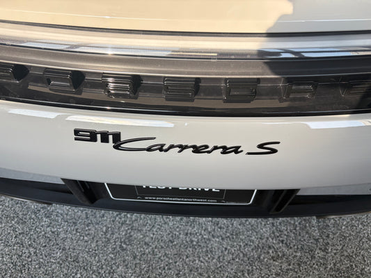 Porsche 991 Carrera rear Bumper badge Letters 992.1 and 992.2 Double Stick Tape Kit