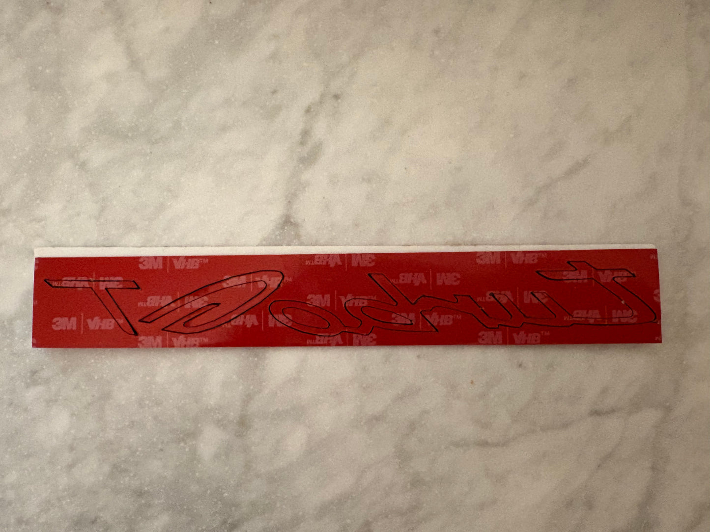 2026 Porsche Cayenne Turbo GT Rear Badge Precut Double Stick Tape