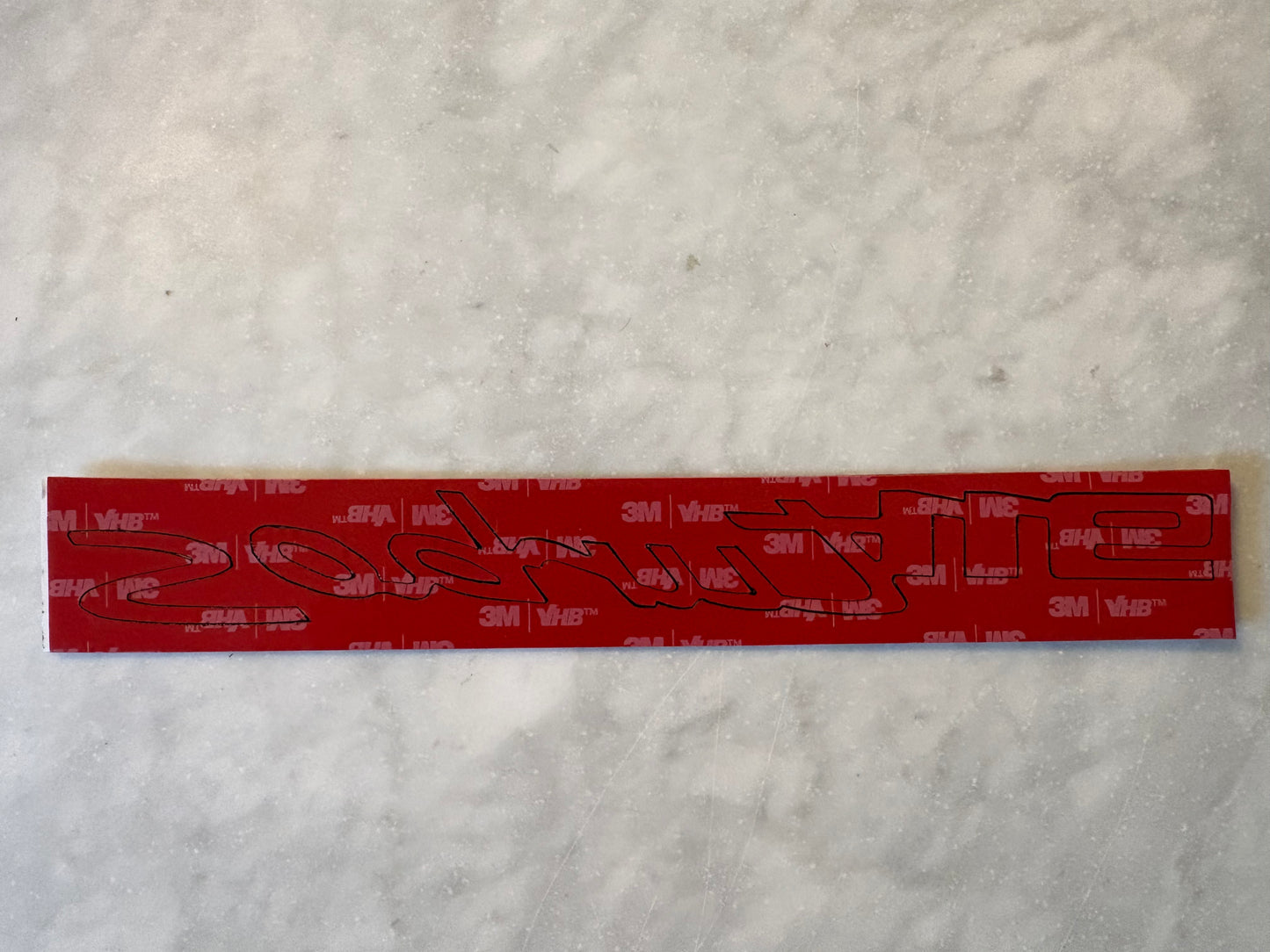 992 911 "Turbo S" Rear Emblem Pre-Cut Double Stick Tape Kit