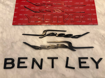 26’ Bentley Continental GT Speed Pre-Cut badge double stick tape kit