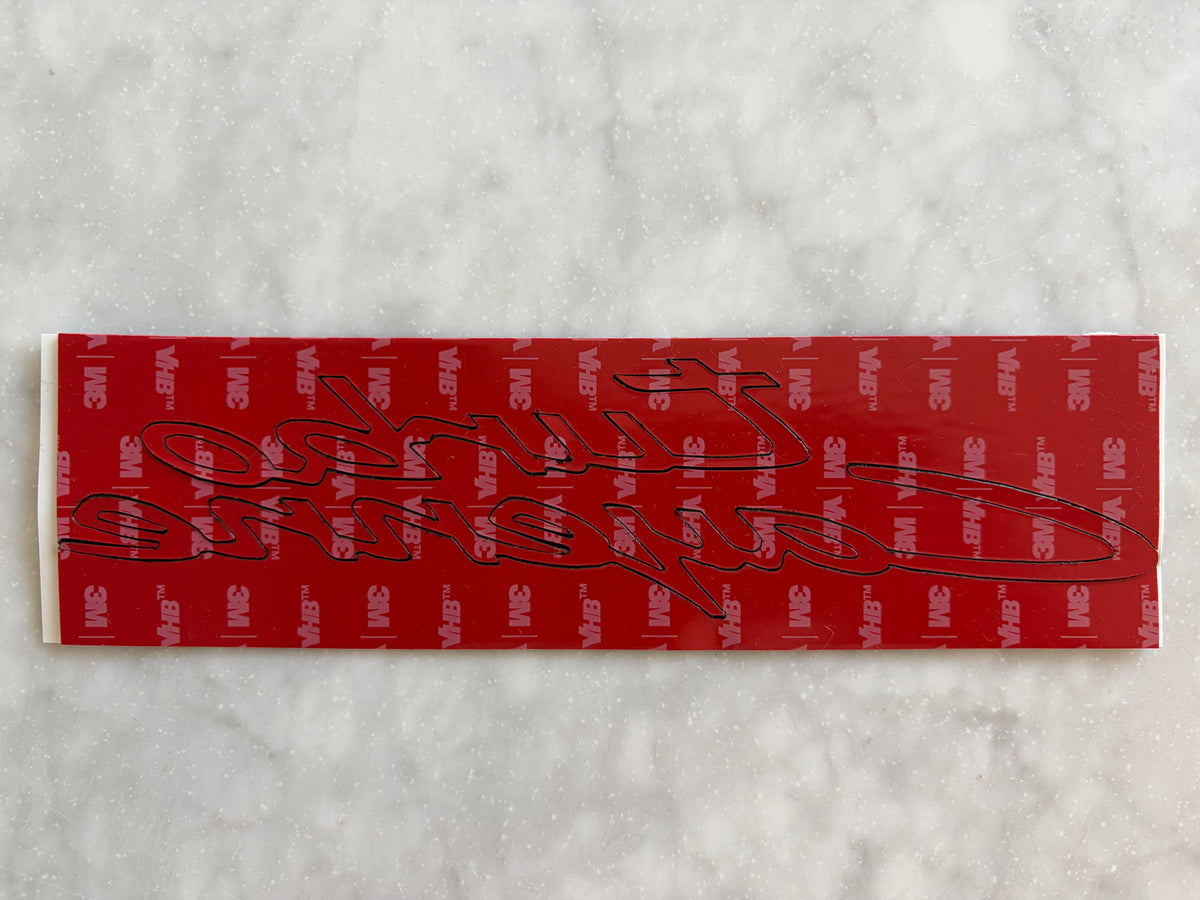 24'-26' Cayenne Turbo Rear Badges Pre-Cut Double stick Tape Kit