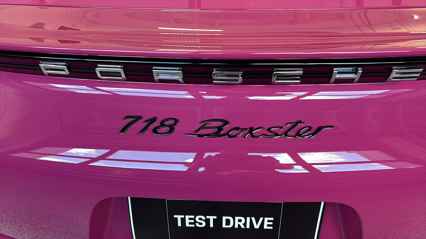 Porsche 2025 718 Boxster Emblem Letters Double Stick Tape Kit