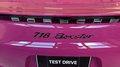 Porsche 2025 718 Boxster Emblem Letters Double Stick Tape Kit