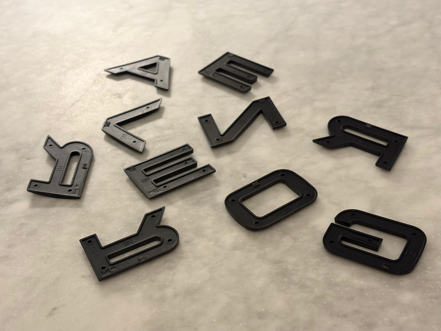 Land Rover Range Rover Full Size 2022-2026 Hood/Bonnet Letters (5th Gen L460) Precut Double Stick Tape Kit