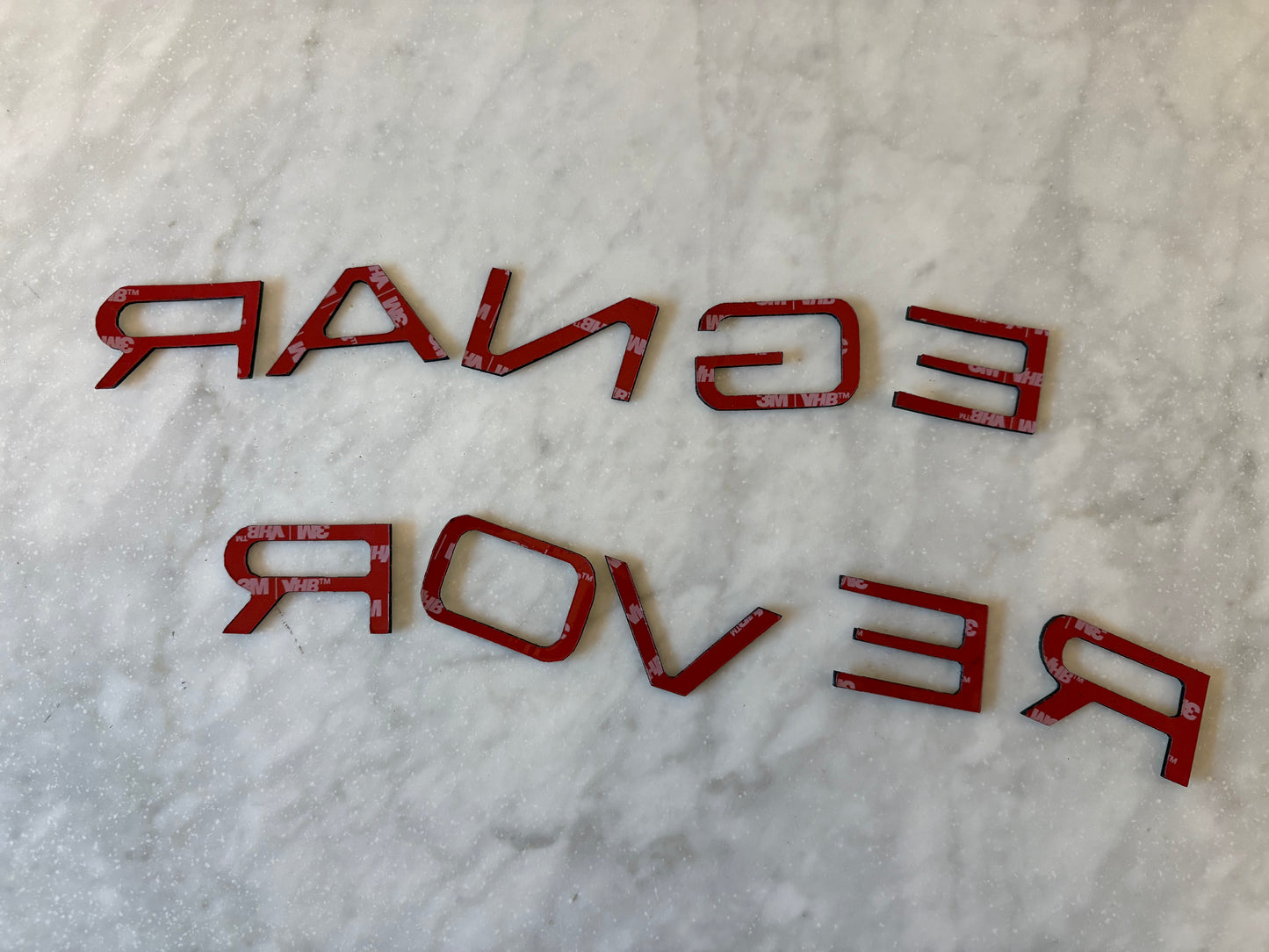 Land Rover Range Rover Full Size 2022-2026 Hood/Bonnet Letters (5th Gen L460) Precut Double Stick Tape Kit
