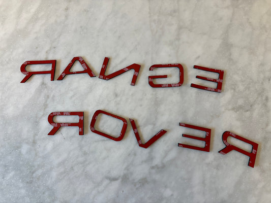 Land Rover Range Rover Full Size 2022-2026 Hood/Bonnet Letters (5th Gen L460) Precut Double Stick Tape Kit