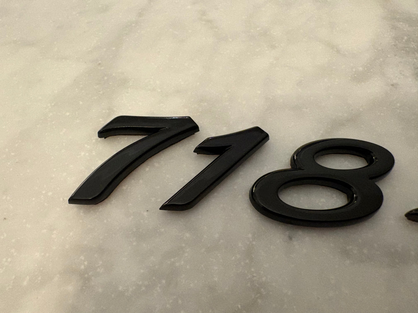 Porsche 2025 718 Boxster Emblem Letters Double Stick Tape Kit