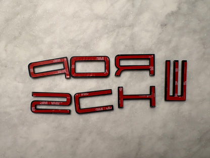 Porsche 991.2 Porsche GT3 Rear Bumper Badge Letters Double Stick Tape Kit