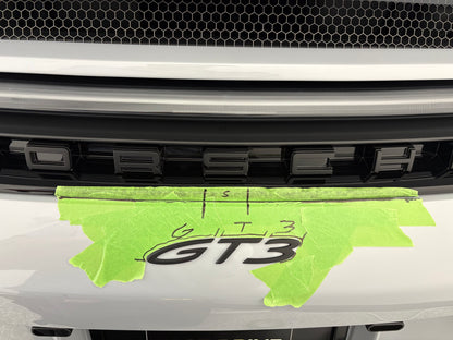 Porsche GT3 992.2 and GT3 Touring Raer Bumper Badge Double Stick Tape Kit