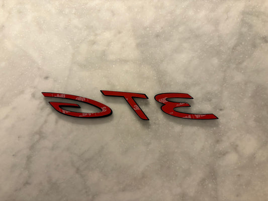Porsche GT3 992.2 and GT3 Touring Raer Bumper Badge Double Stick Tape Kit