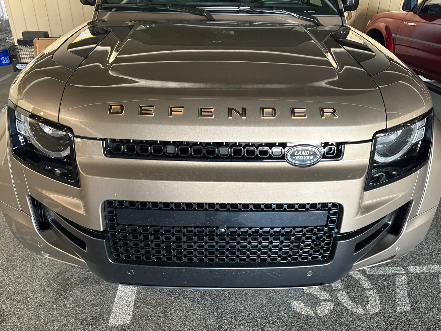 Land Rover Defender L663 2020-up Single pack Emblem tape kit.